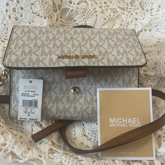 Michael Kors Crossbody Clutch Bag Initial Jet Set New with Tags NWT - Picture 6 of 16